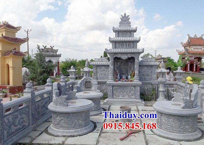 27 Củng đá hiện đại cao cấp thờ lăng mộ bố mẹ ba má đẹp Quảng Nam