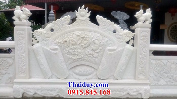 29 Bình phong làm bằng đá trắng tự nhiên đẹp tại Ninh Thuận