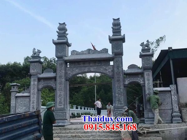 29 cổng tam quan tứ trụ từ đường lăng mộ nghĩa trang tiên làm bằng đá hiện đại giá rẻ đẹp tại ninh thuận