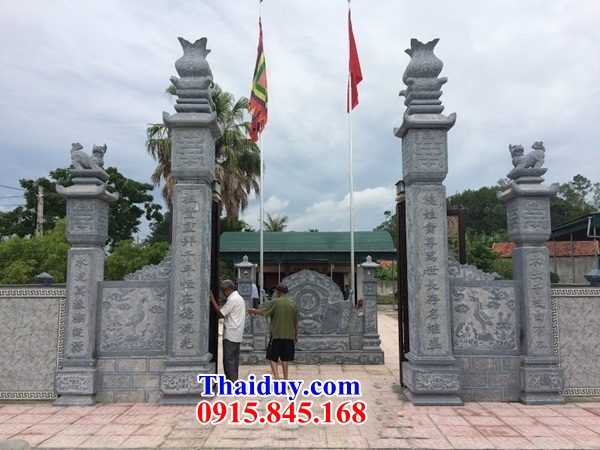 34 mẫu cổng chùa khu lăng mộ nghĩa trang làm bằng đá thanh hóa hiện đại đẹp bán quảng nam