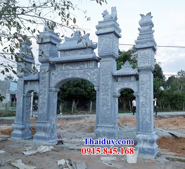34 thiết kế cổng đình đền chùa miếu bằng đá