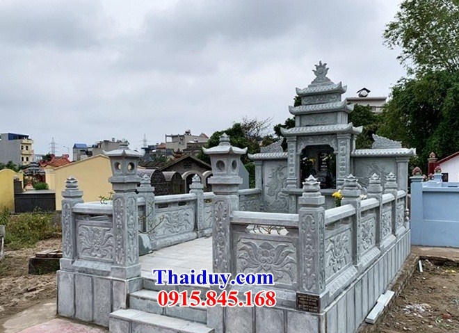 35 Tường hàng rào lan can đá xanh hiện đại nhà mồ mả mộ đẹp bán tại Hậu Giang