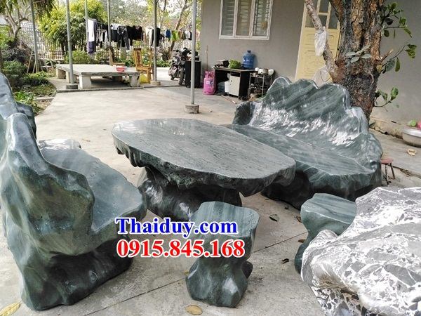 41 bộ bàn ghế bằng đá phong thủy Thanh Hóa đặt sân vườn tư gia biệt thự đẹp nhất