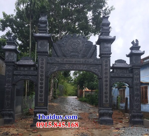 44 cổng đền miếu nhà thờ từ đường gia đình dòng họ làm bằng đá ninh bình tự nhiên đẹp bán sơn la