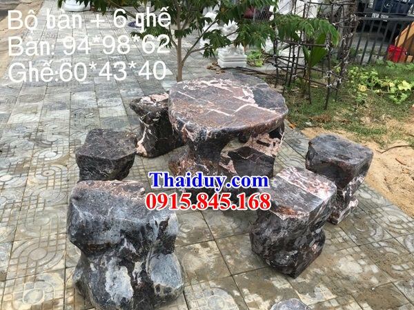 45 bộ bàn ghế sân vườn tư gia bằng đá phong thủy thiết kế hiện đại bán chạy nhất