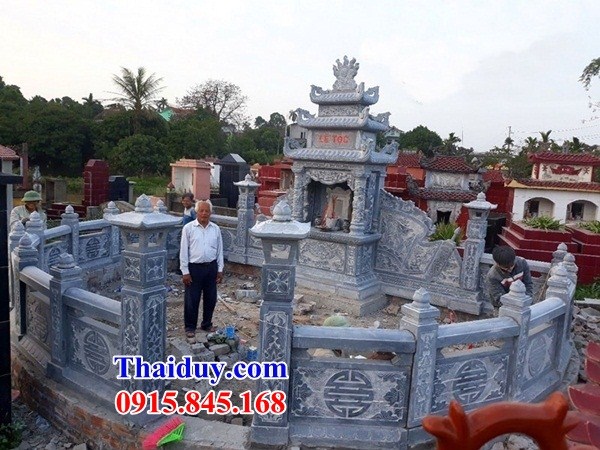 49 Nhà mồ mả bằng đá xanh tự nhiên đẹp nhất bán Ninh Thuận