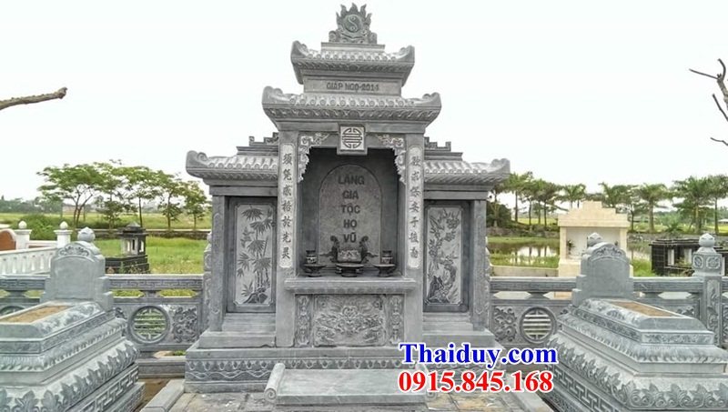52 Kỳ đài đá nguyên khối thờ lăng mộ mả bố mẹ ba má đẹp bán Kiên Giang