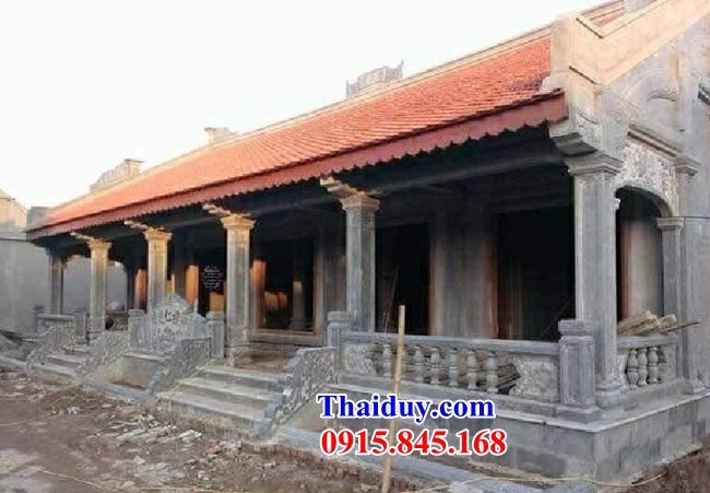 53 Cột đồng trụ từ đường đình đền chùa miếu bằng đá liền khối tự nhiên Thanh Hóa