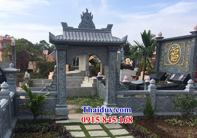 13+ Tường rào khu lăng mộ đá nguyên khối đẹp - 6