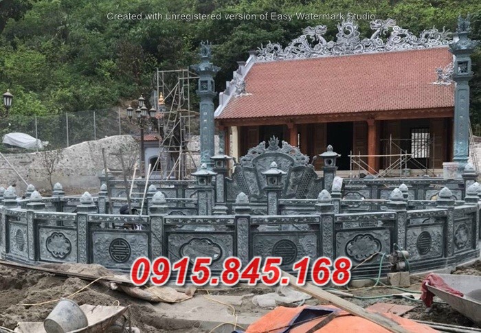 57 Tường rào ao hồ bằng đá khối tự nhiên đẹp Sơn La