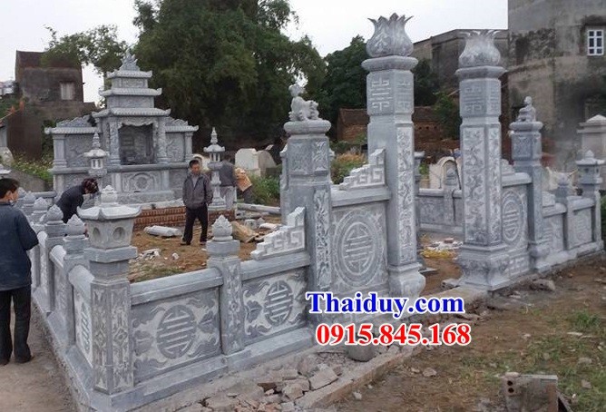 57 thiết kế tường bao hàng rào lan can đá ninh bình nguyên khối khu lăng mộ nghĩa trang đẹp bán sơn la
