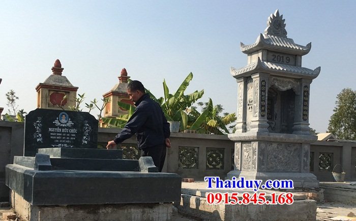 58 Cây hương đá thờ lăng mộ ông bà Cao Bằng