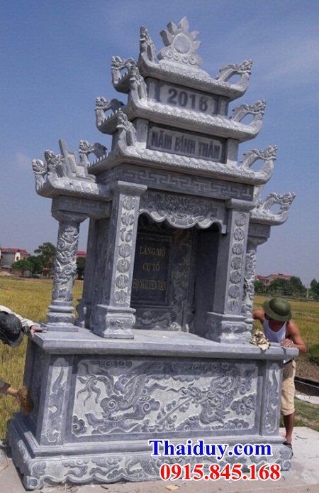 62 Mẫu lầu đá hiện đại đẹp phong thủy nghĩa trang khu lăng mộ đẹp bán tại Hà Nội