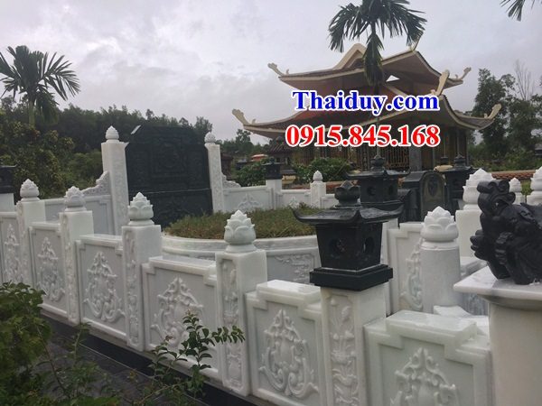 Bán 22 tường hàng rào lan can đá trắng đẹp tại Lâm Đồng