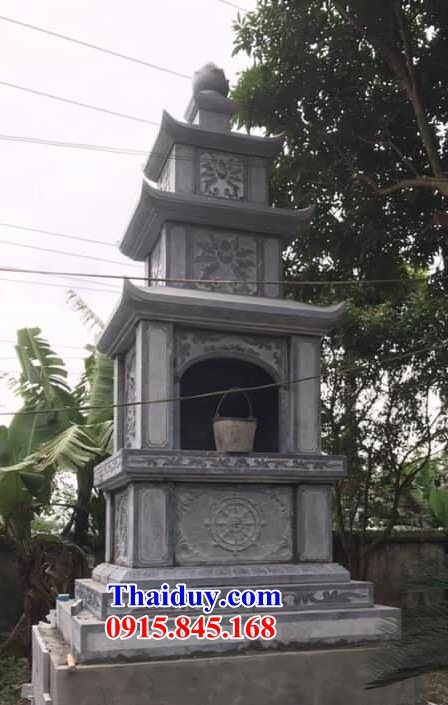 Bán mộ tháp bằng đá mỹ nghệ Ninh Bình chạm khắc hoa văn đẹp
