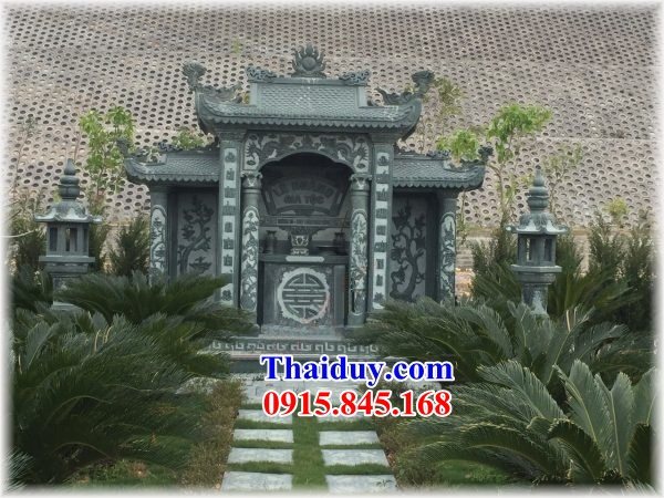 Các mẫu mộ lăng kỳ đài thờ chung đẹp nhất đồng nai bằng đá xanh rêu