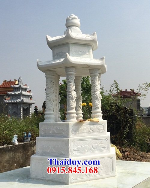 Giá bán 50 tháp mộ đá trắng đẹp nhất bán tại Thái Nguyên