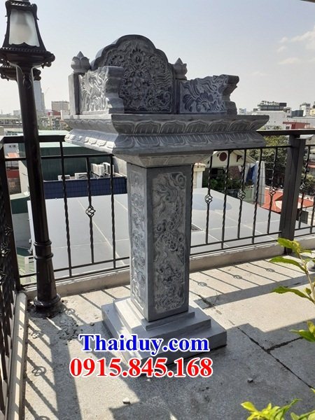 Kích thước 25 bàn đá xanh ninh bình cao cấp hiện đại thờ ngoài trời sơn thần linh thổ địa đẹp bán tại Quảng Trị