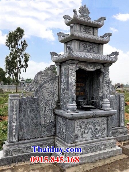 Kích thước lăng thờ khu mộ đá ninh bình nguyên khối đẹp tại Tuyên Quang