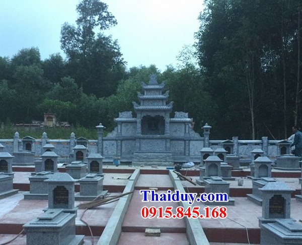 Lăng thờ nghĩa trang đá xanh tự nhiên cao cấp đẹp bán tại Nam Định