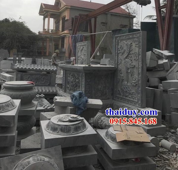 Mẫu bàn lễ bằng đá đặt sân chùa bán báo giá toàn quốc