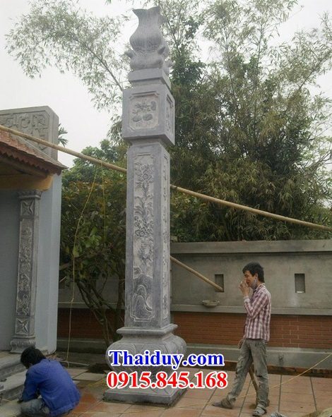Mẫu cột đá đình chùa đền miếu chạm khắc hoa văn bán báo giá toàn quốc