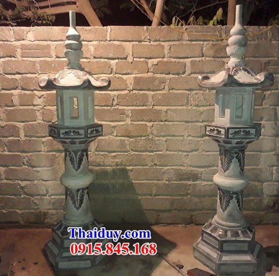 Mẫu đỉnh đèn đặt sân nhà thờ họ từ đường bằng đá tự nhiên Thanh Hóa thiết kế đẹp nhất