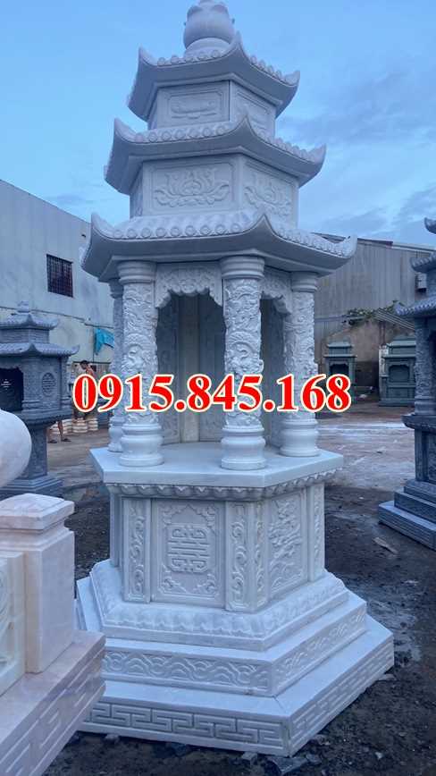 Mẫu mộ tháp phật giáo bằng đá xanh địa chỉ giá bán 2024