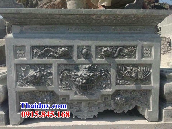 Thiết kế 12 bàn thờ đá xanh cao cấp đẹp nhất tại Hà Giang