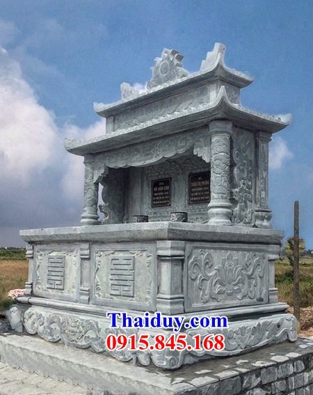 Thiết kế 13 mộ đá xanh rêu đẹp bán Điện Biên