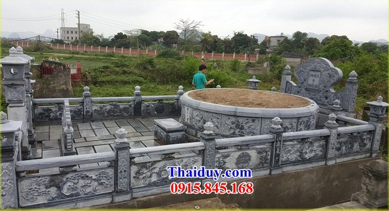 Thiết kế 39 mộ đá tròn đẹp bán Kiên Giang