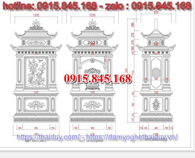 Thiết kế 43 mộ tháp đá đẹp tại Lai Châu địa chỉ giá bán 2024