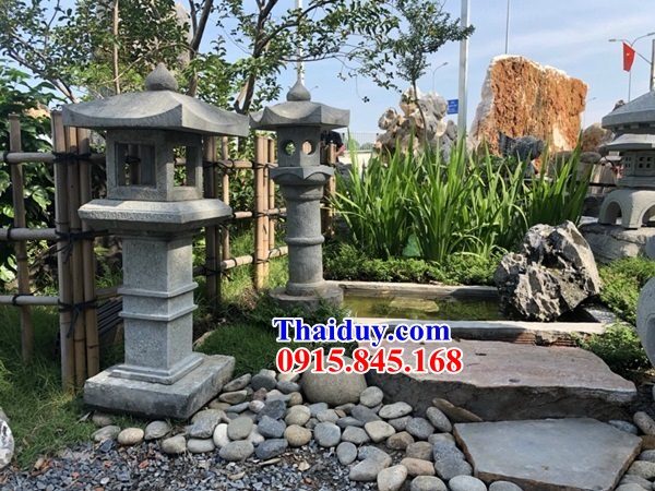 Thiết kế đèn sân vườn kiểu Nhật bằng đá đẹp