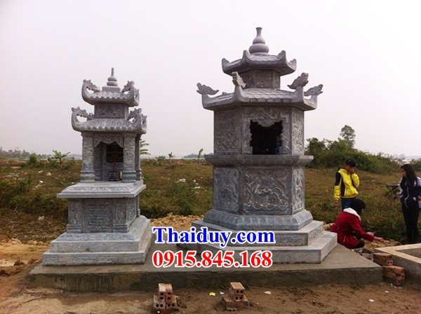 Thiết kế mộ đá ninh bình cao cấp lục lăng bát giác đẹp Ninh Thuận