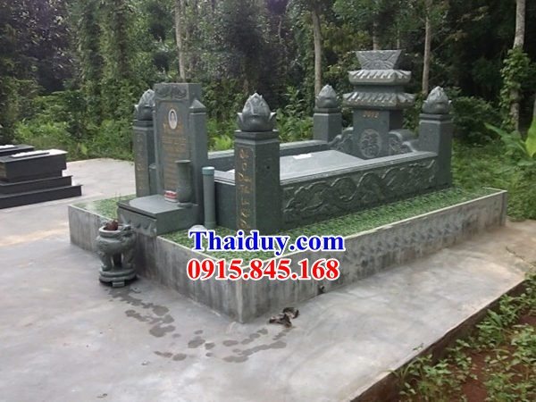Xây 11 mẫu mộ mồ mả đá xanh rêu cao cấp đẹp bán tại Hà Giang
