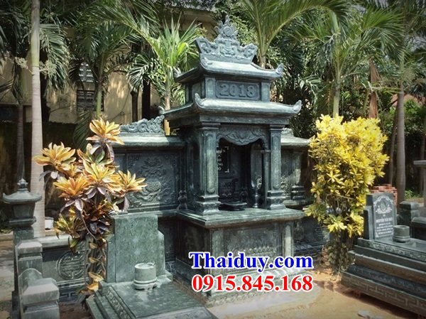 Xây 11 mẫu mộ mồ mả lăng kỳ đài cây hương thờ chung đá xanh rêu cao cấp đẹp bán tại Hà Giang