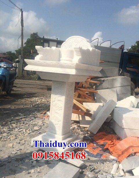 Xây 17 cây hương miếu bàn thờ đá trắng cao cấp đẹp nhất tại Hà Giang