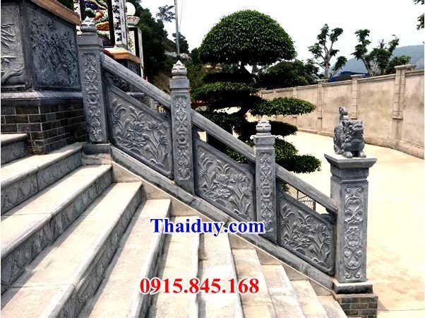 Xây 18 hàng rào tường bao lan can bằng đá thanh hóa hiện đại đẹp bán Kon Tum
