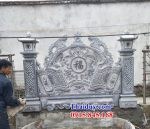 Xây 33 cuốn thư bình phong đá ninh bình nguyên khối nhà thờ họ từ đường đẹp bán gia lai