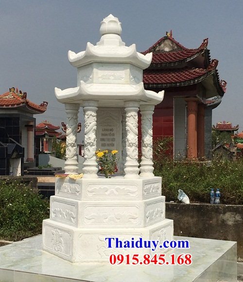 Xây 41 mộ mồ mả tháp đá trắng đẹp nhất Hà Tĩnh