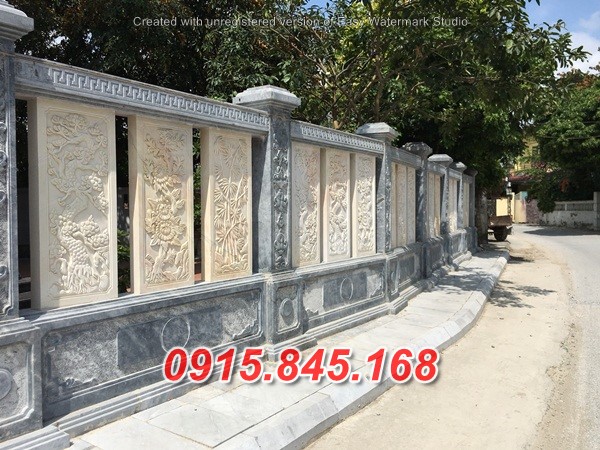 47 Lan can đền chùa đá xanh tự nhiên đẹp Bắc Ninh - 5