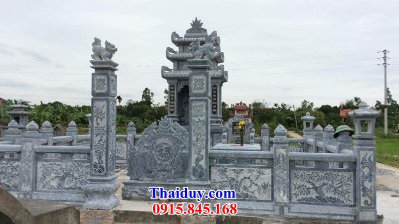 kích thước hàng tường rào lan can đá hiện đại giá rẻ nghĩa trang lăng mộ đẹp tại quảng bình