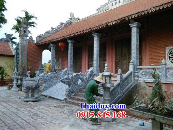 14 Cột đá nhà thờ bằng đá tự nhiên nguyên khối thiết kế cơ bản tại Hưng Yên