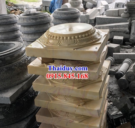 18 Chân cột nhà thờ bằng đá tự nhiên nguyên thiết kế đơn giản