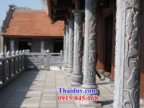 23 Cột đá nhà thờ bằng đá khối tự nhiên hoa văn tinh xảo tại Ninh Bình