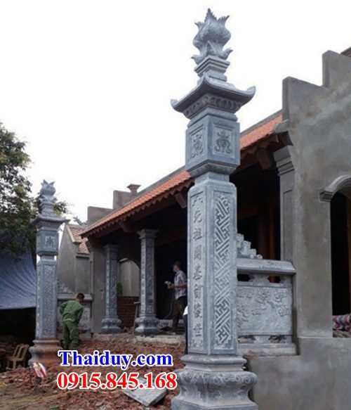 24 mẫu cột đình chùa bằng đá thiết kế đơn giản tại tuyên quang