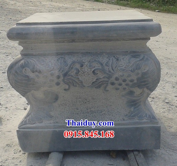 52 kiểu chân cột gỗ hình vuông bằng đá nguyên khối đẹp bán tại Thừa Thiên Huế
