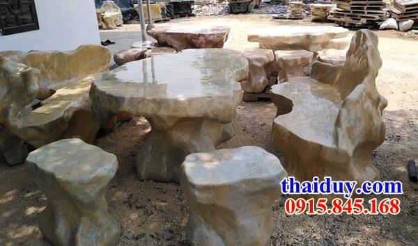 55 bộ bàn ghế đá thiết kế phong thủy bán báo giá tại lào cai