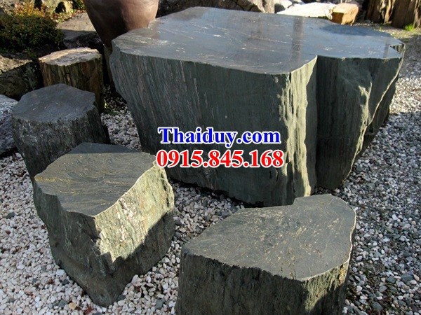 Mẫu thiết kế bộ bàn ghế đặt sân tổ đường bằng đá đẹp bán tại Hà Tĩnh