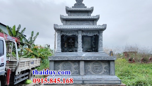 10 lăng mộ đôi ba mái bằng đá đơn giản đẹp tại Vĩnh Phúc